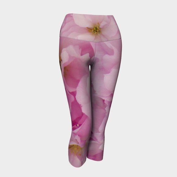 Luxe Yoga Capris - Open Rose - Picture 2 of 4